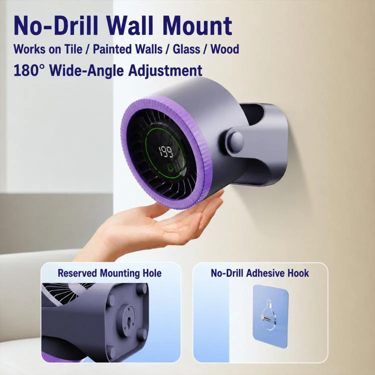 Y26 Dual-Duct Desktop Circulating Fan with Digital Display(White) - Image 18