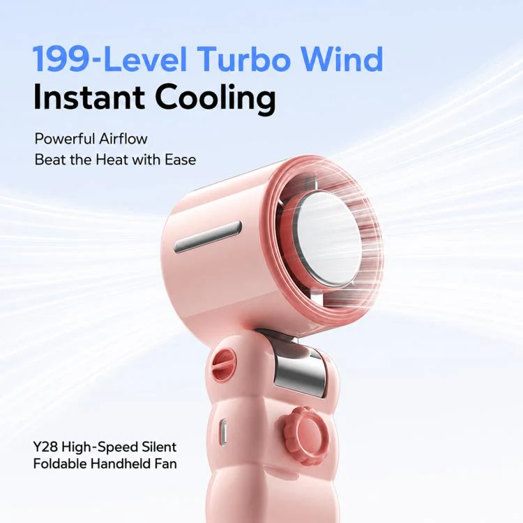 Y28 High Speed Quiet Foldable Handheld Cooling Fan(Purple) - Image 13