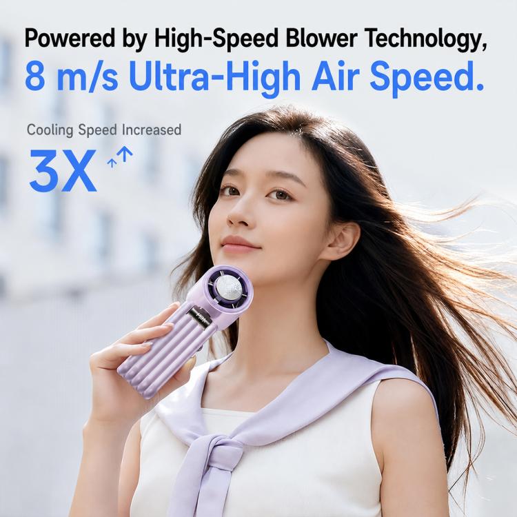 Y29 High Speed Cooling Folding Handheld Fan with Digital Display(Black) - Image 3