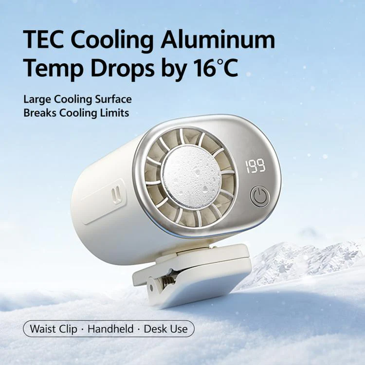 Y32 Portable Semiconductor Cooling Electric Fan with Clip(Black) - Image 7