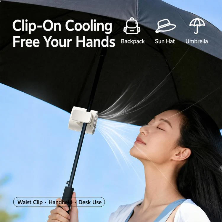 Y32 Portable Semiconductor Cooling Electric Fan with Clip(Purple) - Image 6