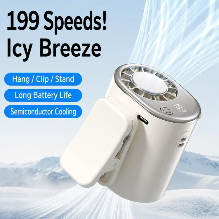 Y32 Portable Semiconductor Cooling Electric Fan with Clip(White) - Image 3