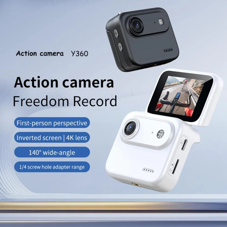 Y360 2.0 inch Screen 140 Degrees Wide Angle 4K Sport Action Camera(White) - Image 5