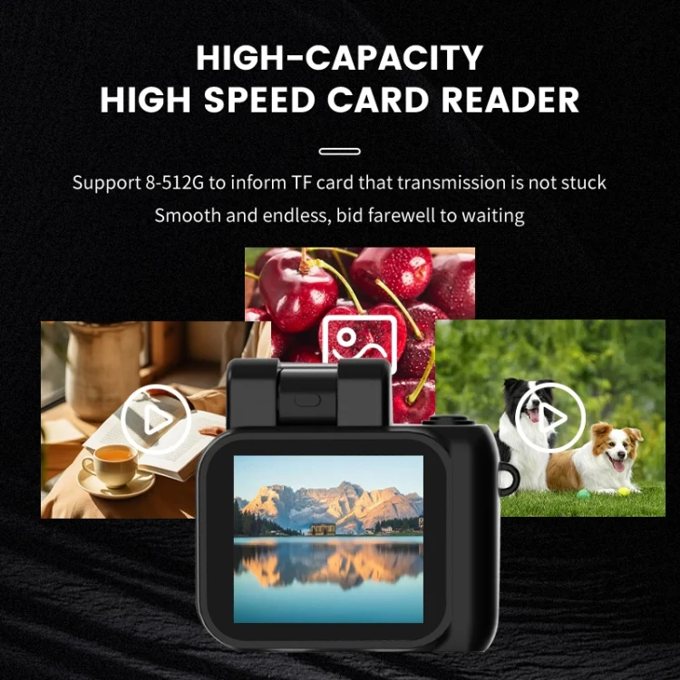 Y4000 Mini Camera 1080P HD Digital Camera with Screen Portable Retro Travel Vlog Student Small Camcorder (Pink) - Image 6