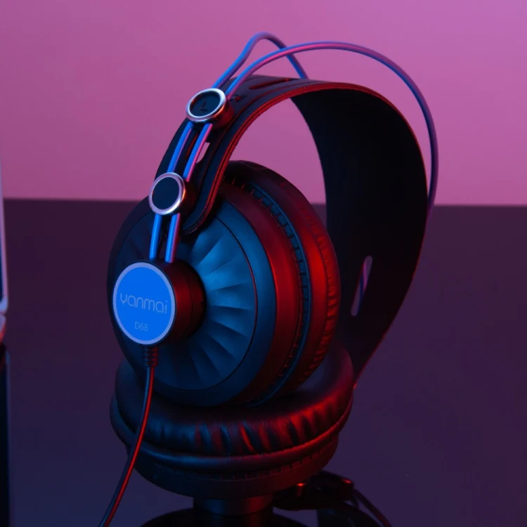 Yanmai D68-A Foldable Lightweight Recording Monitor Headphone(Golden) - Image 6