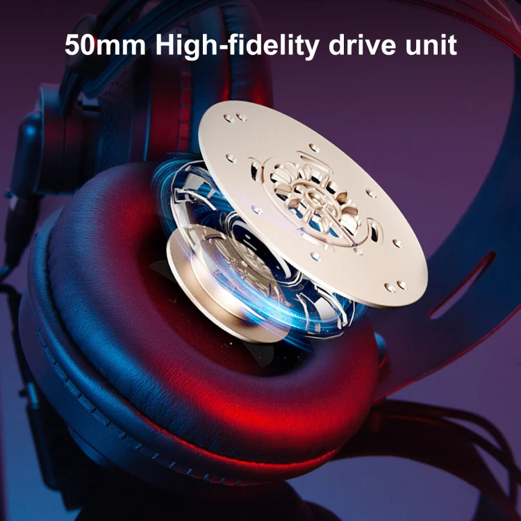 Yanmai D68 Recording Monitor Headphone (Black Gold) - Image 4