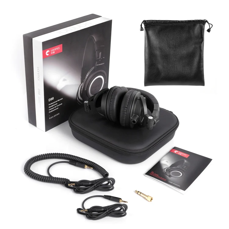 Yanmai D98 Professional Recording Monitor Headphone (Silver Grey) - Image 5