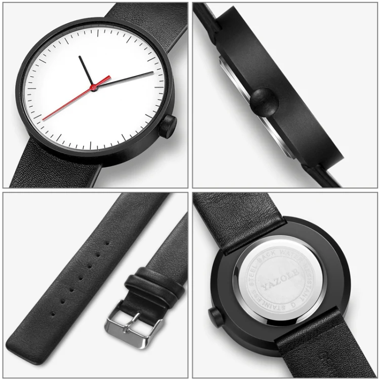 YAZOLE 522 Red & Blue Pointer Quartz Movement Sports Watch(C) - Image 5