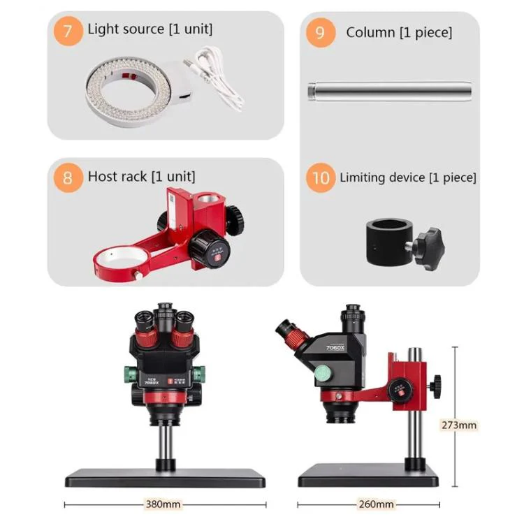 YCS 7060X With Base Model 0.5X Microscope Smartphone Motherboard Chip Repair Tool - Image 10