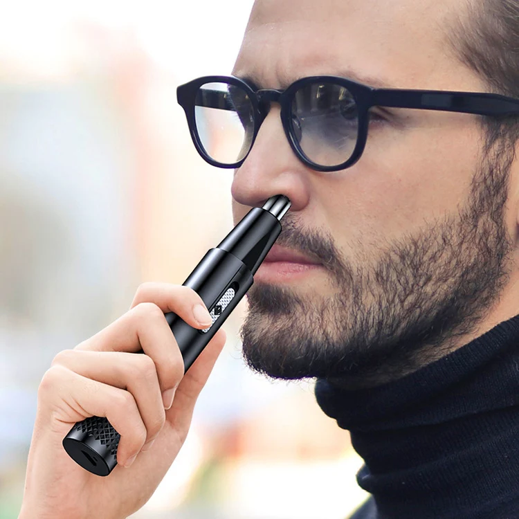 YD-112 Electric Nasal Hair Cutting Shear, Style: Nose Hair Device+Shaver(Blue) - Image 7