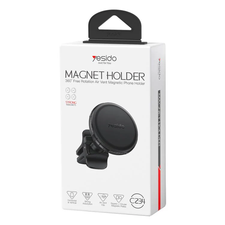 Yesido C234 Car Air Vent Magnetic Phone Holder(Black) - Image 11