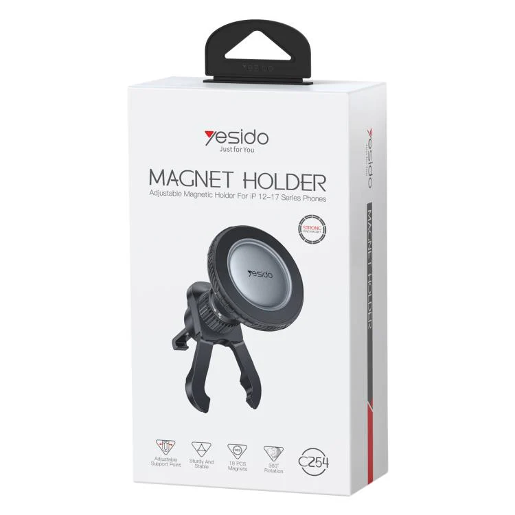 Yesido C254 Car Air Vent Magnetic Phone Holder(Black) - Image 11
