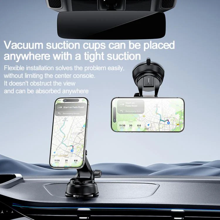 Yesido C276 Car Suction Cup Magnetic Phone Holder(Black) - Image 5