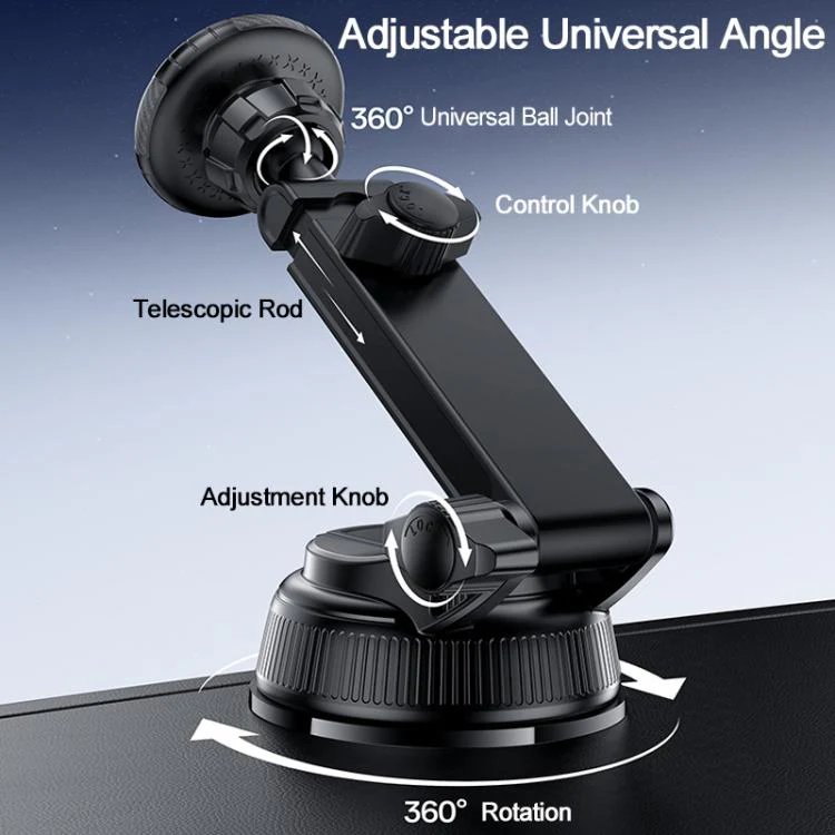 Yesido C276 Car Suction Cup Magnetic Phone Holder(Black) - Image 8