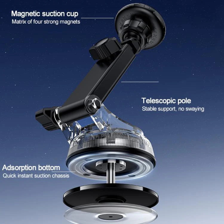 Yesido C276 Car Suction Cup Magnetic Phone Holder(Black) - Image 9