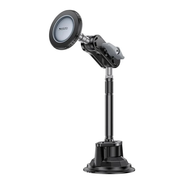 Yesido C282 Car Suction Cup Strong Magnetic Phone Shooting Holder Long Version(Black)