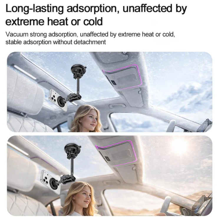 Yesido C282 Car Suction Cup Strong Magnetic Phone Shooting Holder Long Version(Black) - Image 9