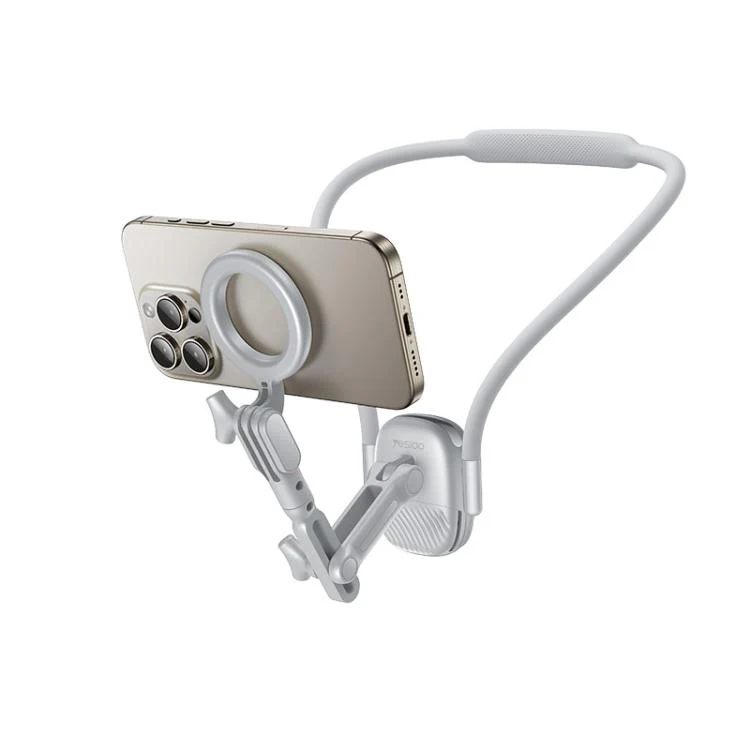 Yesido C332 Multifunctional Magnetic Neck Hanger Shooting Holder(White)