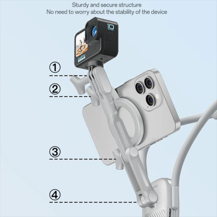 Yesido C332 Multifunctional Magnetic Neck Hanger Shooting Holder(White) - Image 3