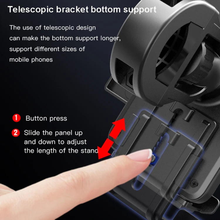 Yesido C94 Bicycle / Motorcycle Elastic Clip Phone Navigation Bracket(Black) - Image 4