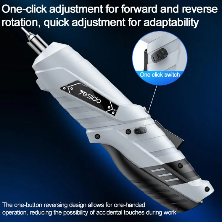 Yesido EC34 Multi-functional Household Electric Screwdriver Electric Drill Set Tool(Grey Black) - Image 5