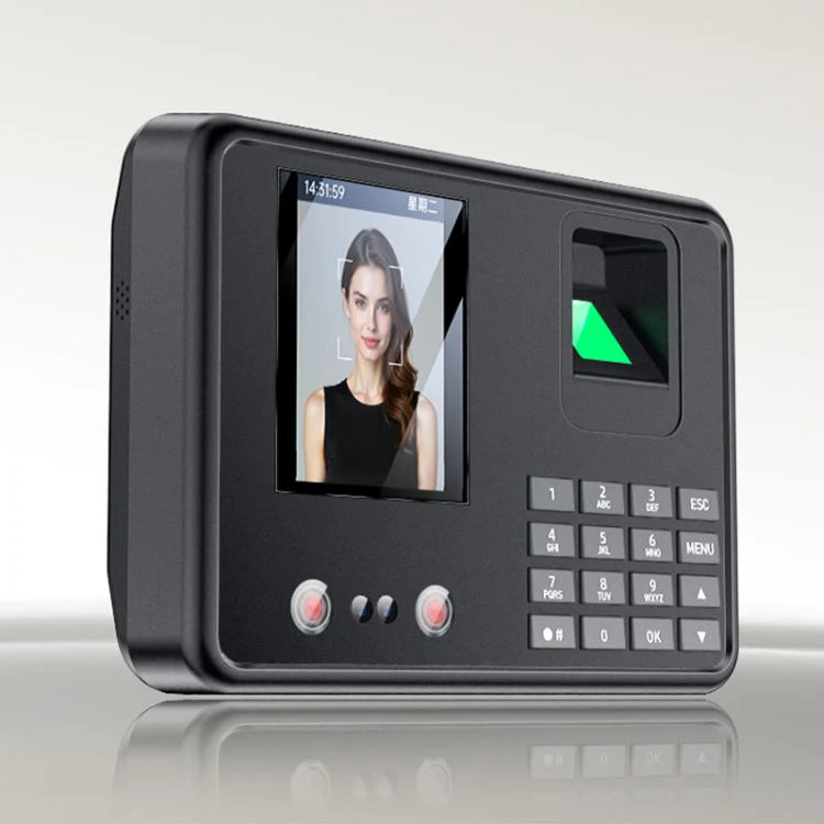 Yesido KM30 2.8 inch Screen Face Fingerprint Recognition Attendance Machine, Plug Type:EU Plug(Black)