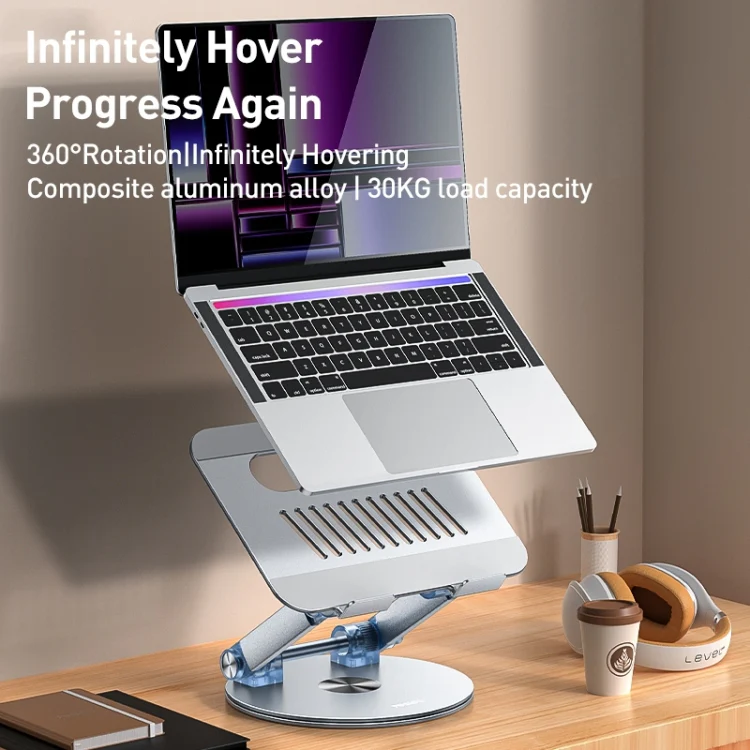 Yesido LP06 Foldable Laptop Swivel Stand(Silver) - Image 2