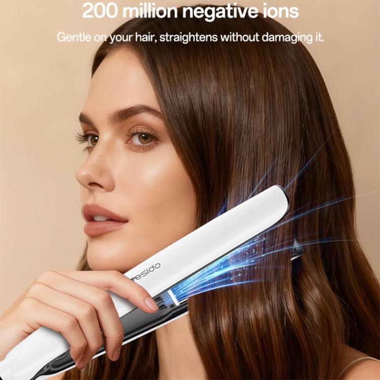 Yesido MG31 Negative Ion 3-Temperature Settings Fast Heating Ceramic Plates Hair Straightener, Plug Type:EU Plug(White) - Image 3