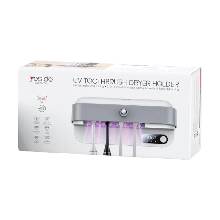 Yesido MG32 Electric UV Toothbrush Sterilizer Dryer Holder(White) - Image 8