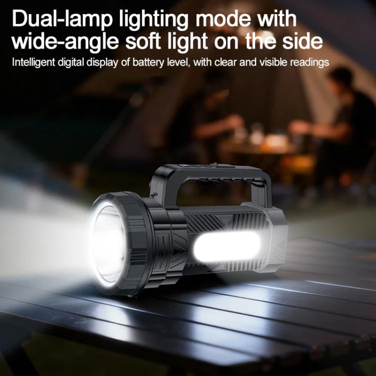 Yesido TC12 Outdoor Emergency Multifunctional Rechargeable Dual Lamp Lighting Flashlight(Black) - Image 5