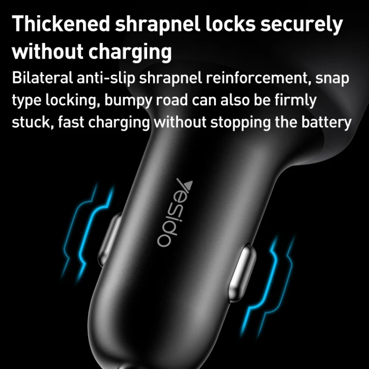 Yesido Y59 200W Car Phone Charger(Black) - Image 7
