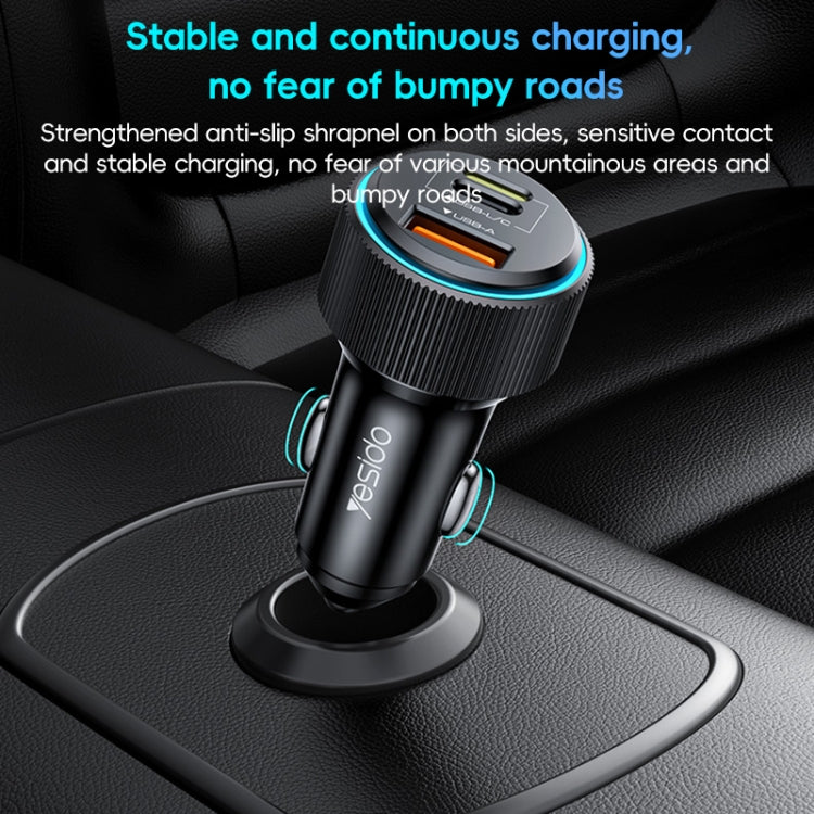 Yesido Y60 38W Car Fast Charging Charger(Black) - Image 9