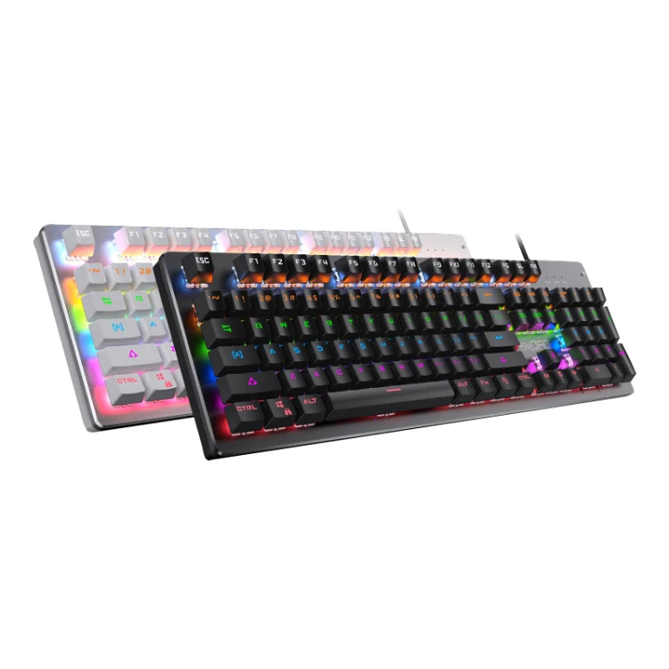 YINDIAO ZK-3 USB Mechanical Gaming Wired Keyboard, Blue Shaft (Black) - Image 2