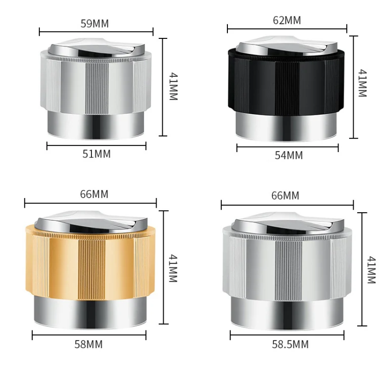 YK33258 Stainless Steel Double-Ended Coffee Cloth Dispenser, Size: 58mm(Silver Finger Buckle Type) - Image 3