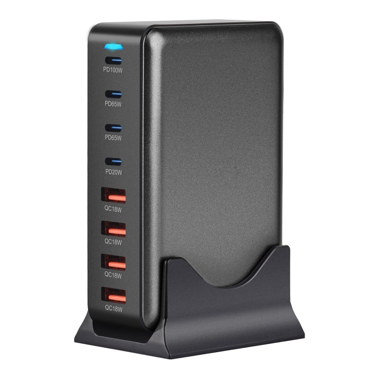 YMX-320W GaN 320W USB x 4, USB-C / Type-C x 4 Fast Charger, Plug Type:EU Plug(Grey) - Image 3