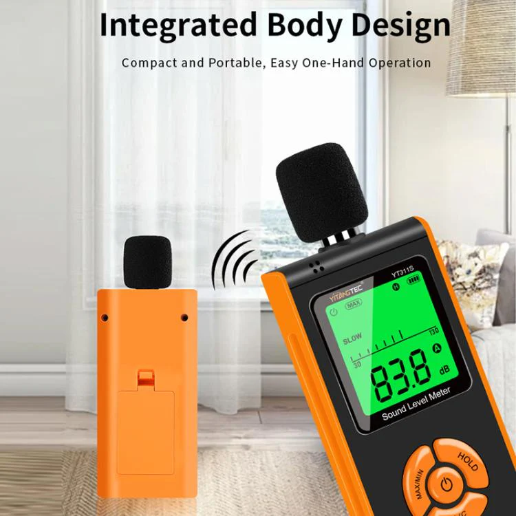 YT311S High Precision Digital Sound Level Meter, Measurement Range: 30–130dB(Black Orange) - Image 9