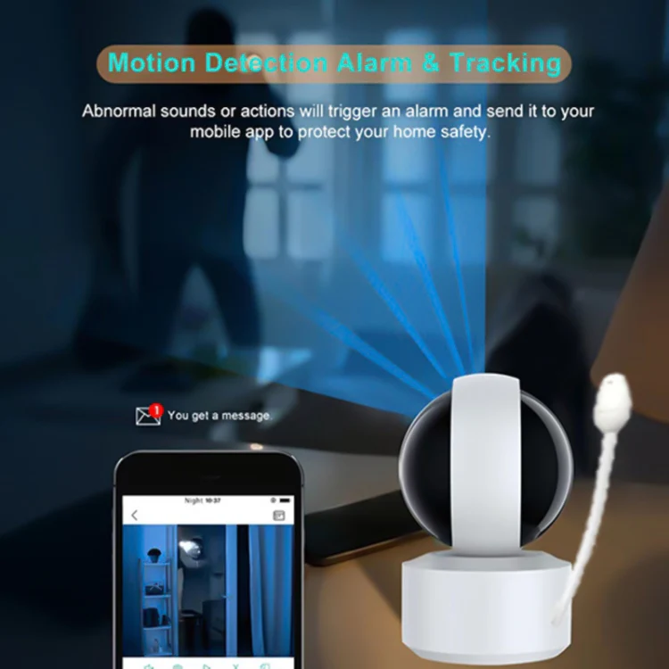 YT50 3MP Smart WIFI PTZ Camera Baby Monitor, Plug:US Plug - Image 8