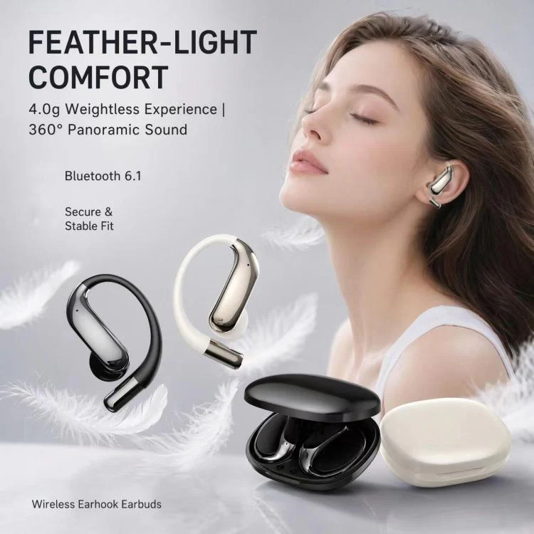 YYK-Q20 Open Back Wireless Bluetooth Sports Earphone(White) - Image 9