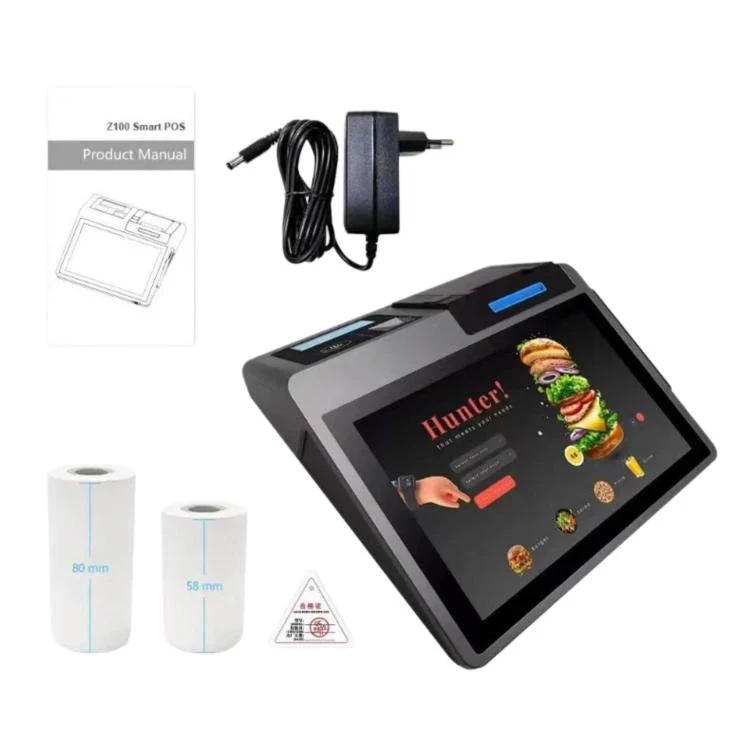 Z100 Dual-Screen Smart Cash Register With Printing All-In-One Machine, Android POS Terminal For Hotel, Restaurant, Supermarket EU Plug, Spec: 2.6 inch 58mm - Image 8