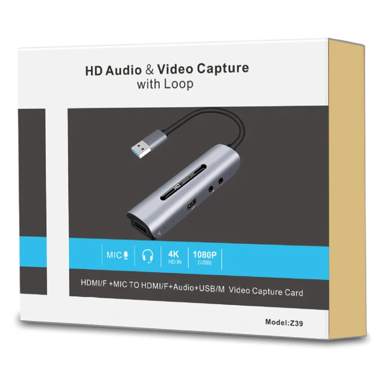 Z39 HDMI / F + Microphone HDMI / F + Audio + USB 4K Capture Card, Support Windows Android Linux and MacOS Etc - Image 6