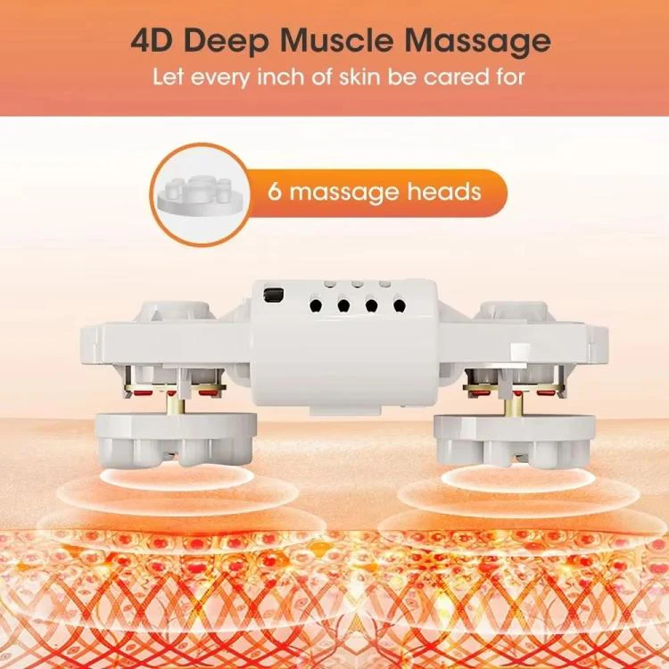 Z5 Dual-frequency Red Light Constant Temperature Hot Compress Foot Massager, Spec: UK Plug(Black) - Image 4