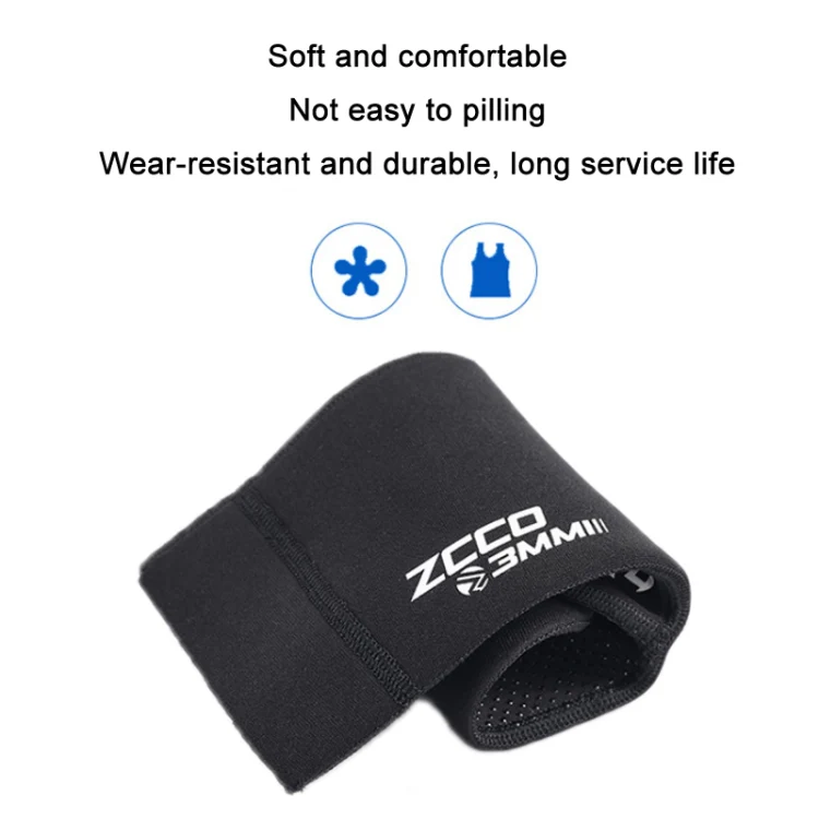 ZCCO 3mm Warm Non-Slip Diving Socks Anti-Wear Ankle Fins, Size:35-36(Grey) - Image 3