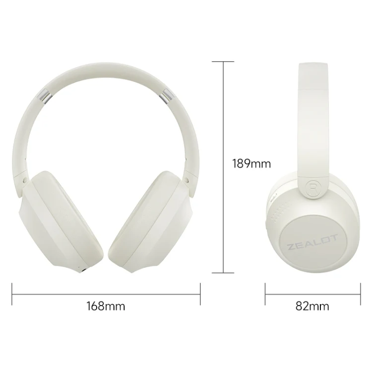 Zealot B38 Over-Ear Noise Reduction Bluetooth Earphone(White) - Image 2