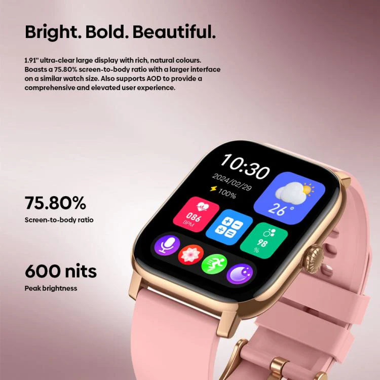 Zeblaze Btalk Pro 1.91 inch 600 nits IP68 BT5.3 Sports Smart Watch, Support Bluetooth Call / Heart Rate / Blood Oxygen / Sleep Monitoring(Black) - Image 7