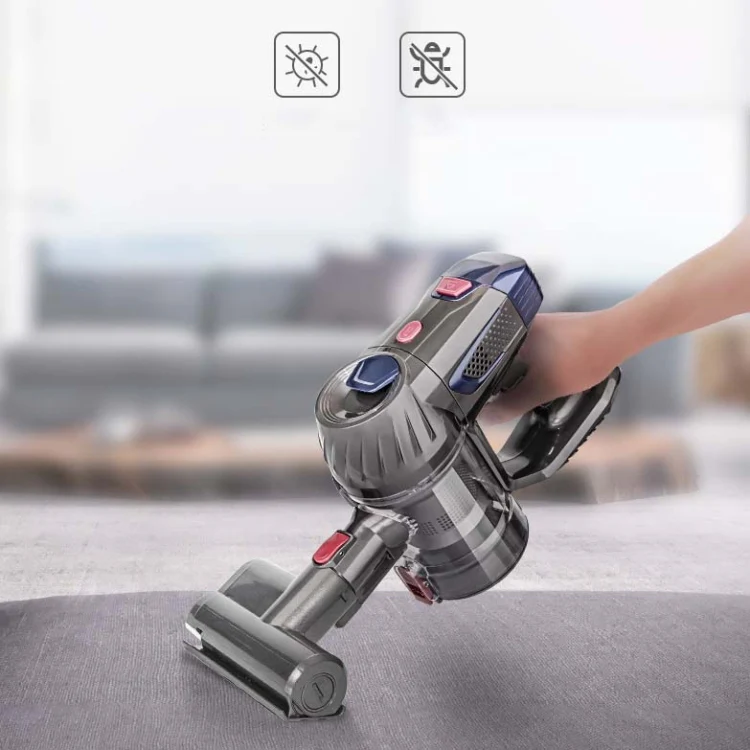 ZEK 150W 10kpa Wireless Vacuum Cleaner Household Powerful Handheld Vertical Rechargeable Vacuum Cleaner With Mite Removal Brush, Plug Type:AU Plug - Image 4