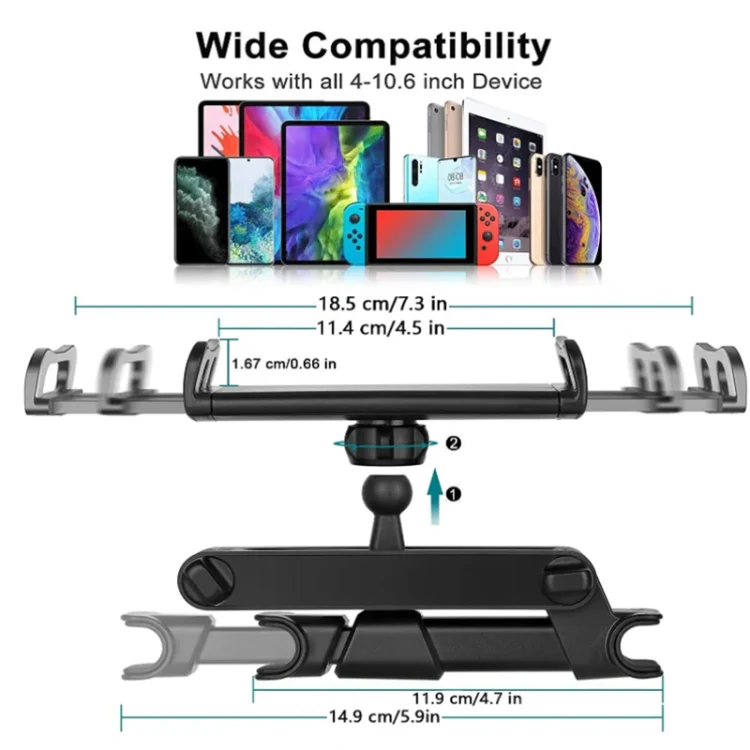 ZF015 Magnetic Suction Lazy Aluminum Alloy Phone Holder(Black) - Image 4