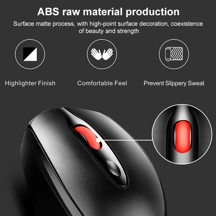 ZGB 361 2.4G Wireless Chargeable Mini Mouse 1600dpi (Black) - Image 8