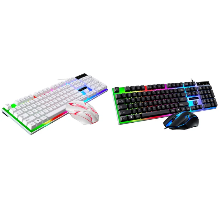 ZGB G21B Colorful Glow USB Wired Keyboard Mouse Set(Black) - Image 2