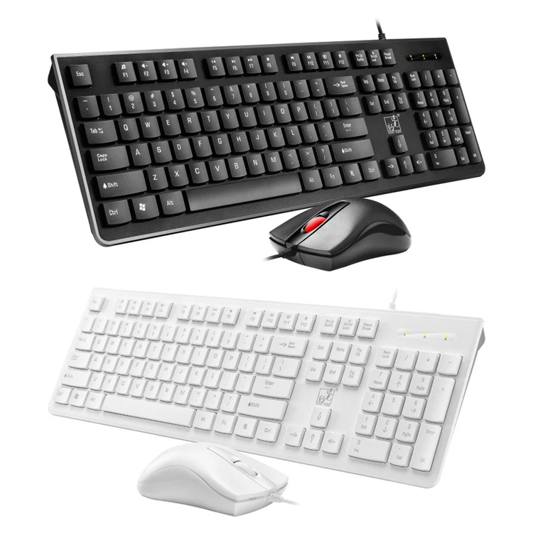 ZGB S500 Square Keycap Wired Keyboard + Mouse Set (White) - Image 2