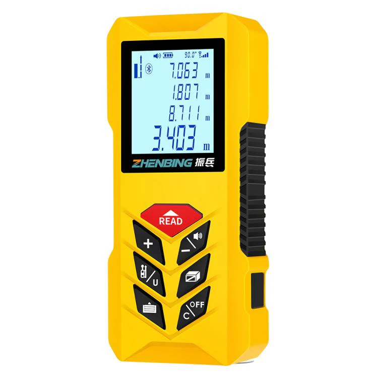 ZHENBING N1 Advanced Version Handheld Green Cross Line Laser Distance Meter, Measuring Distance:50m(Yellow) - Image 2